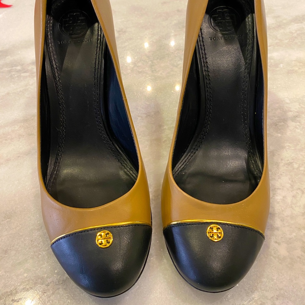 Tory Burch Ethel Cap Toe Chunky Heels